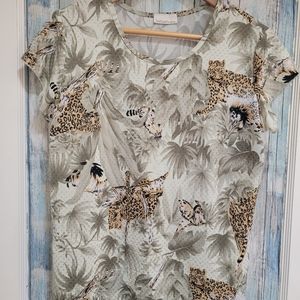 3 for $100 Animal Print Blouse